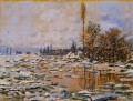 Desintegración del clima gris hielo Claude Monet